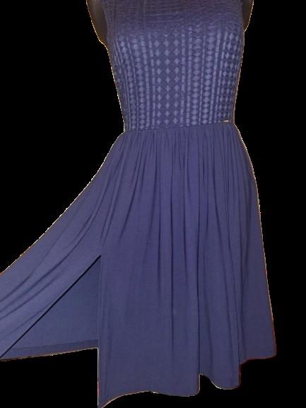 Tmavomodré elastické šaty guess veľ. 38, guess,38