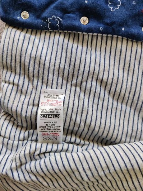 Zateplená mikina m&s, marks & spencer,68