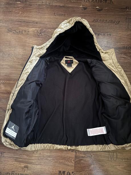 Teplá metalická zlatá jordan bunda, air jordan,152