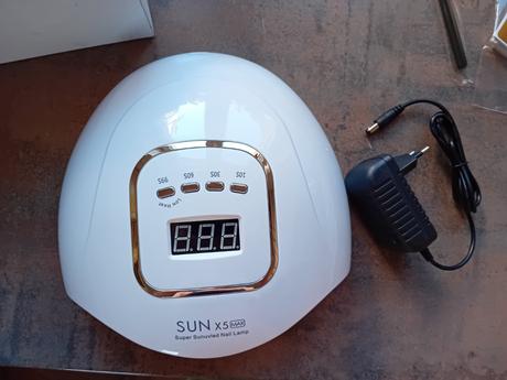 Sada aspira na gélové nechty + lampa uv,