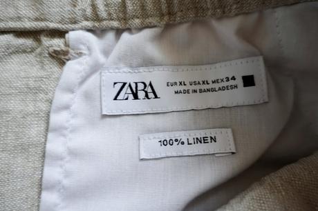 Pánske ľanové kraťasky zara, zara,xl
