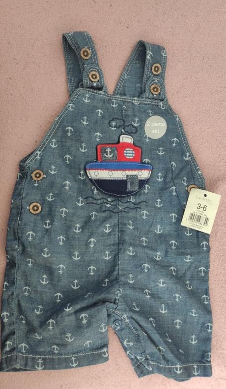 Nohavice na traky+ klobuk, next,68 / 74