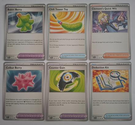 Pokémon karty "surging spark's" (6), 