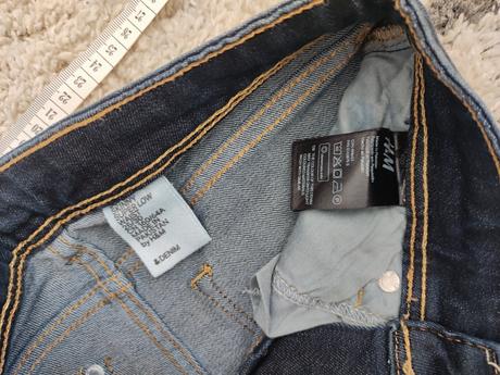 Super skinny dievčenské rifle, h&m,164