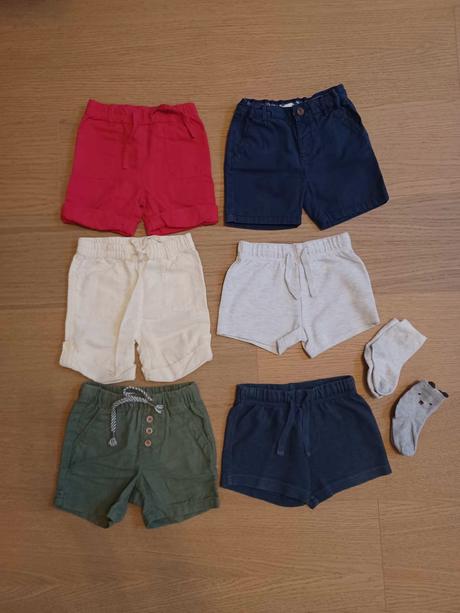 6x kraťasy zara, reserved, ff... v.80 (9-12m), zara,80