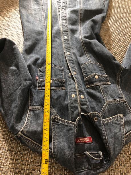 Riflový kabát úzky 34/xs, xs