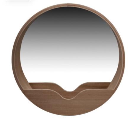 Nástenné zrkadlo s odkladacím priestorom zuiver ro, 