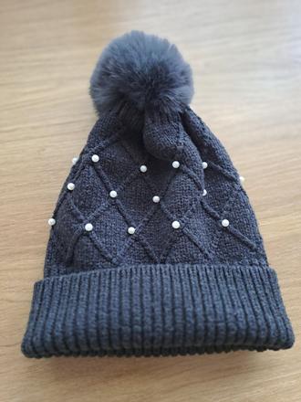 Úpletová čiapka s brmbolcom zara, zara,56