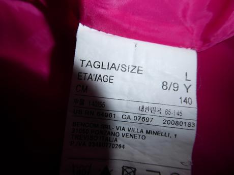 Štýlová benetton bunda, benetton,140