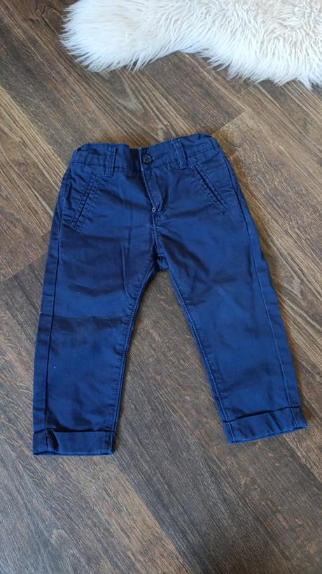 Bavlnené nohavice s nastaviteľným pásom, primigi,86