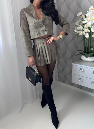 Zara - károvaný kostým, zara,164