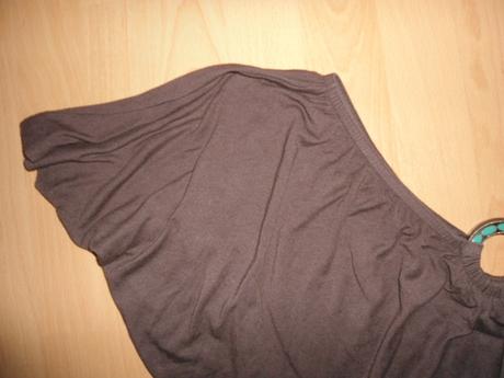 Tmavohnede letne elasticke tricko, m