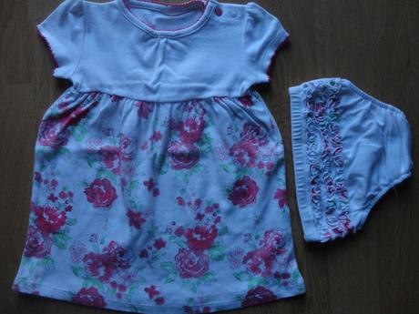 Bavlnené šatočky s nohavičkami na 9-12 mes., f&f,80
