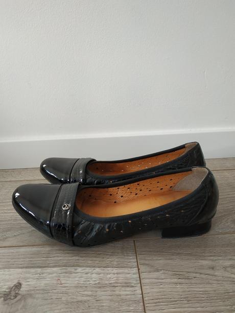Kozene topanky cierne lesk, vel. 38, 38