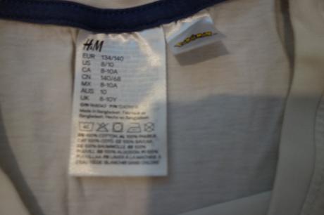 Pyžamo pikachu 8-10 rokov, h&m,134