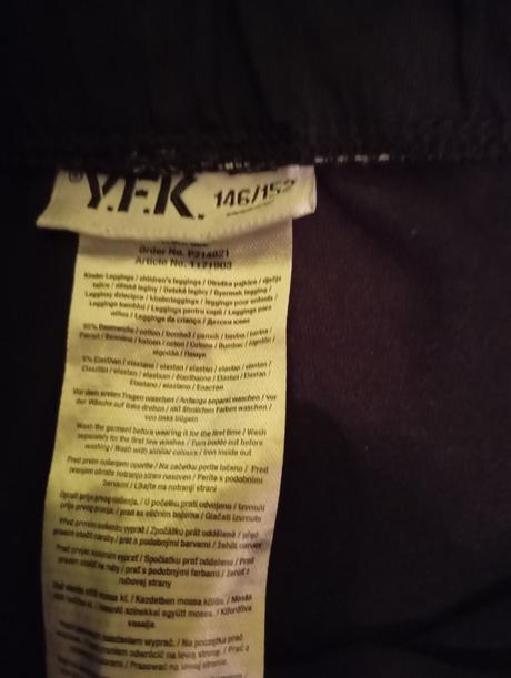 Nohavice čierne 146/152, 146