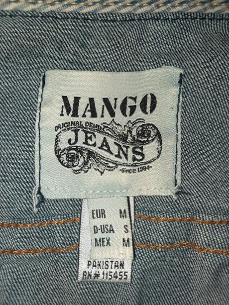 Riflová bunda, mango,m