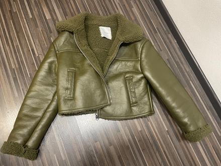Krásna bershka bunda khaki, bershka,l