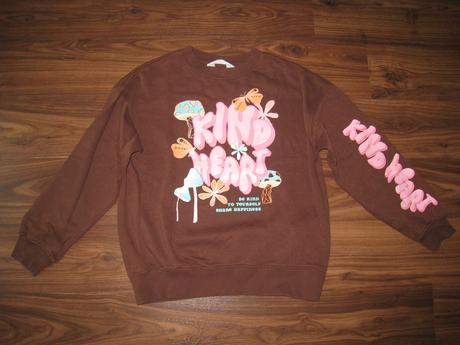 Hnedá mikina h&m, h&m,146