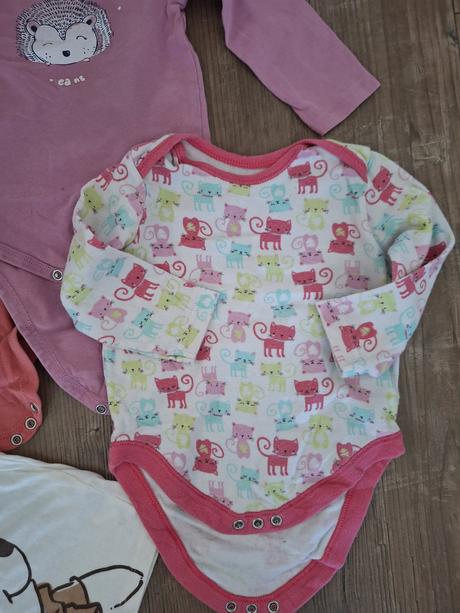 6 krat tricko/body s dlhym rukavom 80, lupilu,80