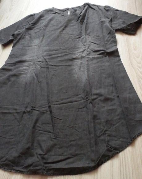 Letné šedočierne minišaty, v. l/xl, xl