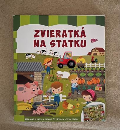 Knizka lepolero zvieratka na farme,