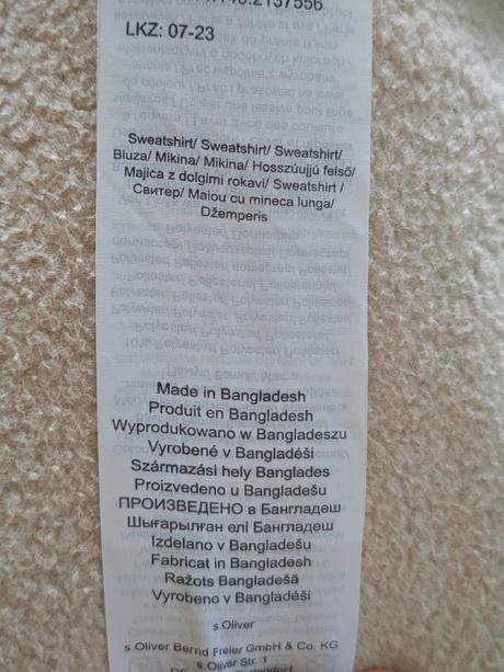 Štýlová detská zateplená mikina s.oliver, veľ.152, s.oliver,152