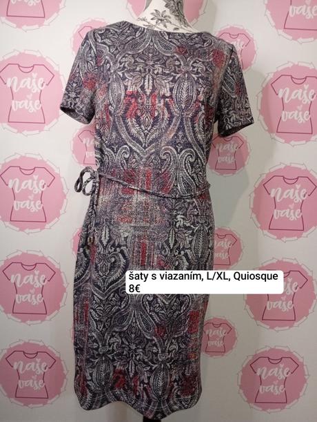 Krásne šaty s viazaním, 40