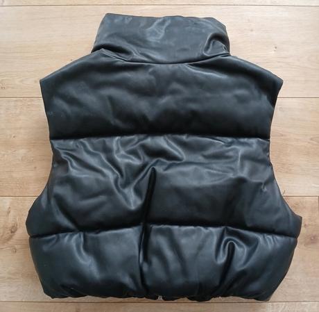 Koženková hrubá vesta bershka, bershka,s