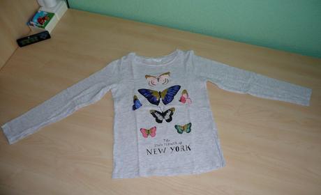 Tričko s motýlikmi, h&m,122