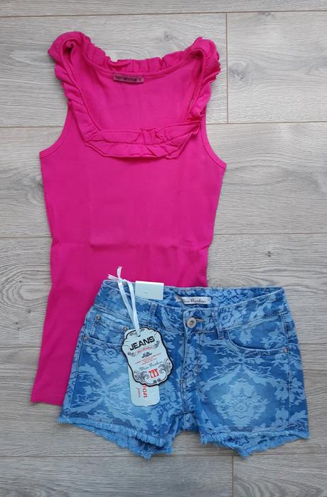 Ruzovy top s volanikom, terranova,s