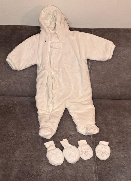 Teplý overal s rukavičkami, next,74