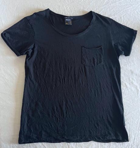 Smog čierne tričko s vreckom vel.m, new yorker,m