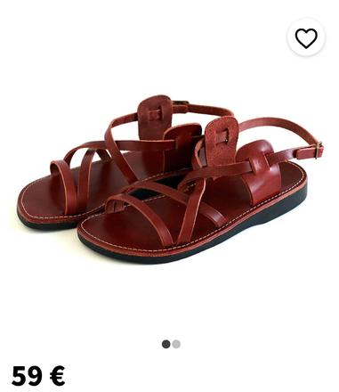 Kožené sandálky, 37