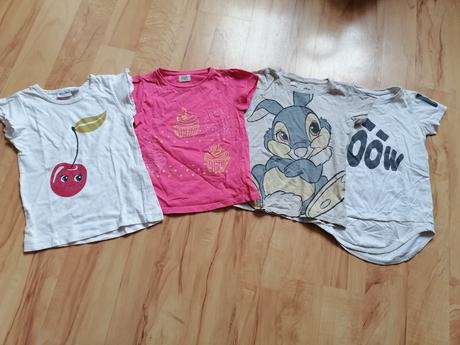 4x letné tričká - 98/104, 98