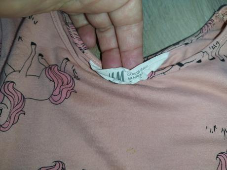 Bavlnené šaty na leginky, h&m,122