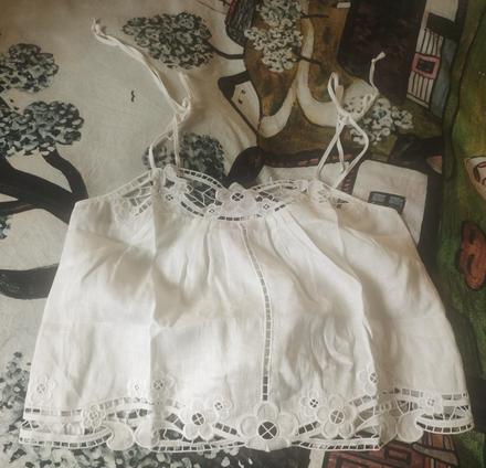 Hm ľanové tielko, h&m,l