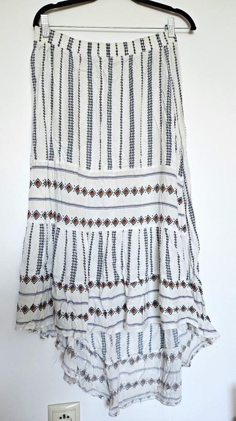 Asymetrická boho sukňa, rayon, značka vg edition, l