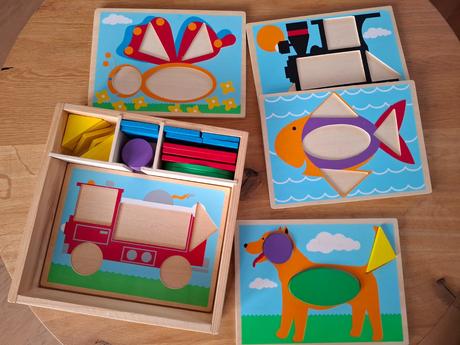 Drevena vkladacka melissa & doug, 