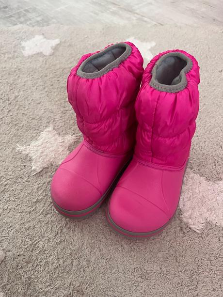 Zimne ružové crocs topánky 25, crocs,25