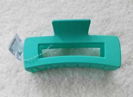 Štipec, sponka do vlasov, tyrkysovo zelená,