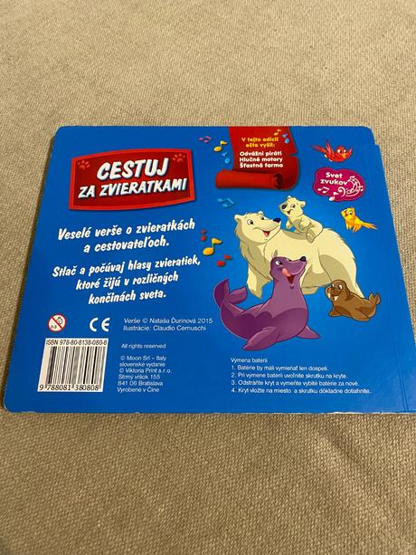 Krásne zvukové leporelo cestuj za zvieratkami,