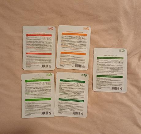 Kórejské pleťové textilné masky 5ks, 