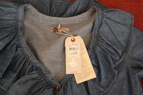 Štýlové denimové šaty s volánom, lee cooper,xs