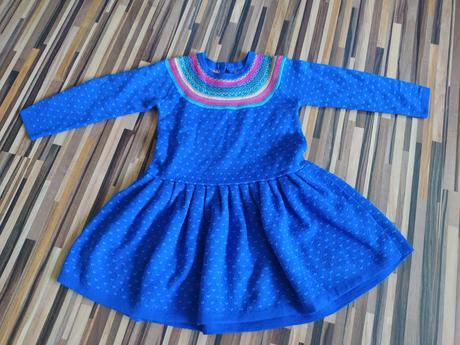 Teple dievčenské saty marks&spencer 2-3r. top stav, marks & spencer,98