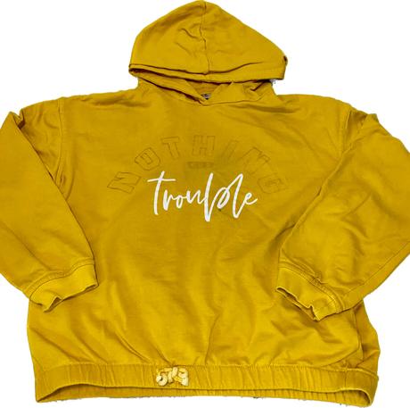 Horčicová mikinka super na doma 146/152, pepco,146