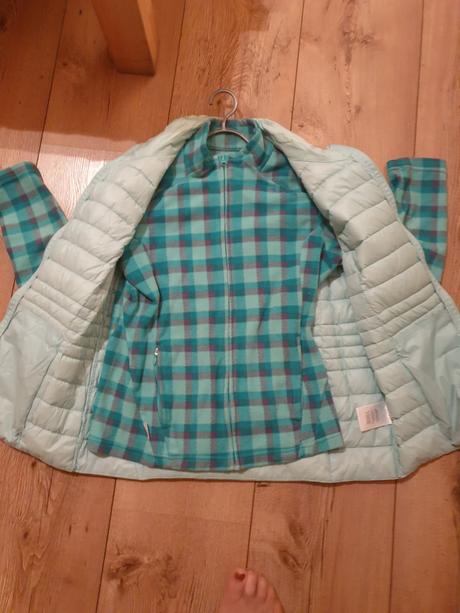 Mikina  zelenkava +vesta gratis, l