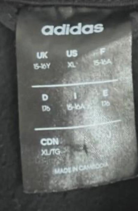 Chlapčenská bavlnená mikina, adidas,xl