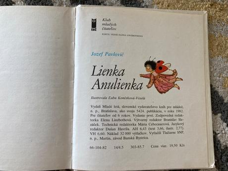 Lienka anulienka-prvé vyd.1982,
