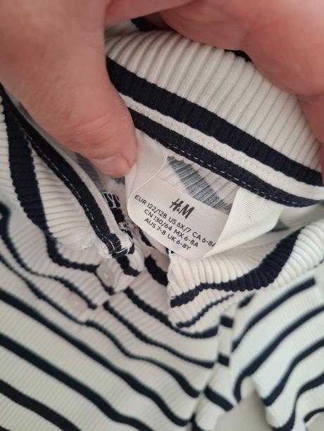 Rebrované šaty, h&m,122